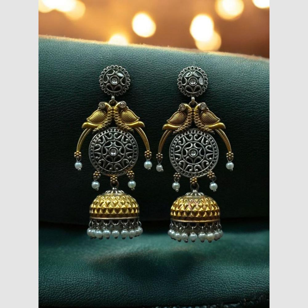 Maharani Jewels Antique Oxidised Jhumkis – Ethnic Wear
