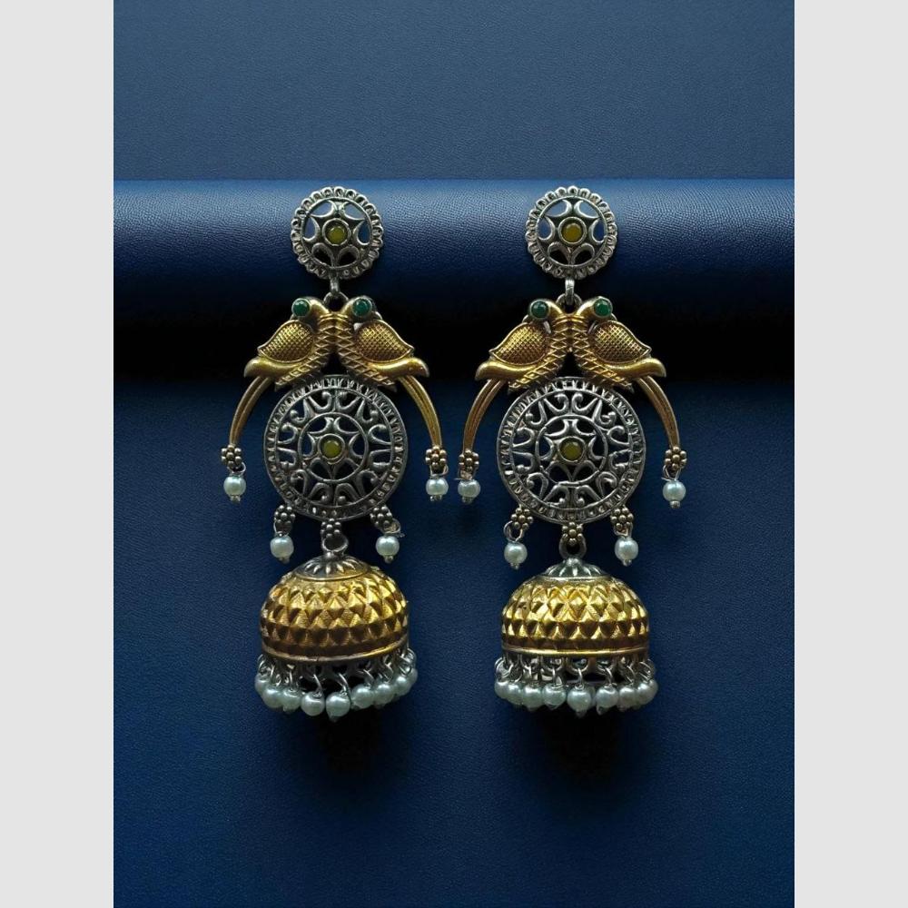 Maharani Jewels Antique Oxidised Jhumkis – Ethnic Wear