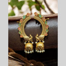Maharani Jewels Peacock Design Pota Stone Ear cuff Jhumki Earrings