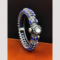 Maharani Jewels Elegant Oxidised Plated Crystal Stone Kada
