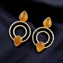 Maharani Jewels Luxury Pota Stone Dangler Earrings