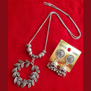 Maharani Jewels Oxidised Plated Leaves Design Necklace Set