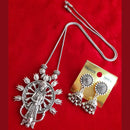 Maharani Jewels Elegance Bold Oxidised Plated Temple Necklace Set