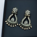 Maharani Jewels Navratri Glow  Oxidised Plated Pota And Pearl Dangler Earrings