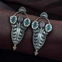 Maharani Jewels Oxidised Ethnic Dangler Earirngs For Women Perfect For Navratri