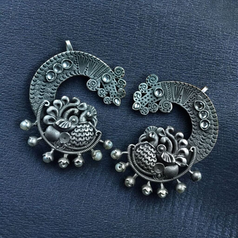 Maharani jewels Enthic Glow Oxidised Plated Earcuff Earrings