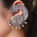 Maharani jewels Enthic Glow Oxidised Plated Earcuff Earrings