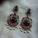 Maharani Jewels Elegance Pota Stone And Pearl Dangler Earrings