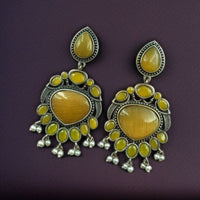 Maharani Jewels Elegance Pota Stone And Pearl Dangler Earrings