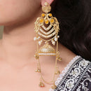 Maharani Jewels Elegance Pota Stone And Pearl Dangler Earrings