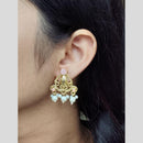 Maharani Jewels Elegance Pota Stone And Pearl Dangler Earrings