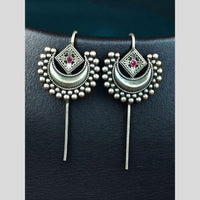 Maharani Jewels Stylish Oxidised Plated Austrian Stone Earcuff Earrings