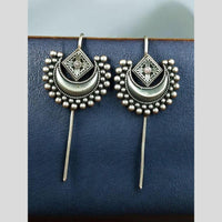 Maharani Jewels Stylish Oxidised Plated Austrian Stone Earcuff Earrings