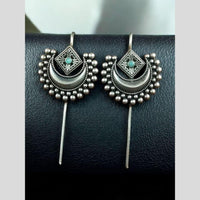 Maharani Jewels Stylish Oxidised Plated Austrian Stone Earcuff Earrings