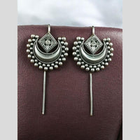 Maharani Jewels Stylish Oxidised Plated Austrian Stone Earcuff Earrings