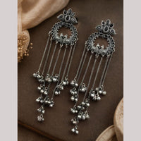 Maharani Jewels Inspired Oxidised Plated Pota And Ghungroo Khashmiri Dangler Earrings