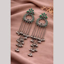 Maharani Jewels Inspired Oxidised Plated Pota And Ghungroo Khashmiri Dangler Earrings