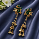 Maharani Jewels Regal Pota Stone And Pearl Ethnic Kashmiri Dangler Earrings
