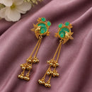 Maharani Jewels Regal Pota Stone And Pearl Ethnic Kashmiri Dangler Earrings