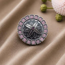Maharani Jewels Oxidised Pota Stone Statement Ring