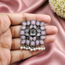 Maharani Jewels Oxidised Plated Designer Pota Stone Pearl Hair Accessory