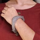 Maharani Jewels Oxidised Plated Openable Bracelet