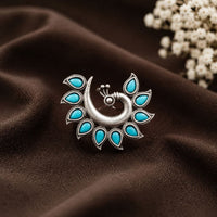 Maharani Jewels Oxidised Pota Stone Statement Ring