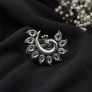Maharani Jewels Oxidised Pota Stone Statement Ring