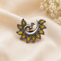 Maharani Jewels Oxidised Pota Stone Statement Ring