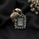 Maharani Jewels Stylish 2 Tone Plated Pota Stone Elephant Ring for Women