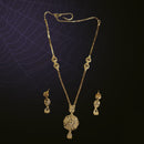 Nakoda Jewels Brass Copper Gold Plated Chain Pendant Set