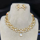 Royal Kundan Jewellery Gold Plated Kundan Stone Necklace Set