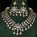 Royal Kundan Jewellery Gold Plated Polki Kundan Stone Necklace Set