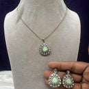 Royal Kundan Jewellery Gold Plated Kundan Stone Chain Pendent Set