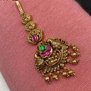 Royal Kundan Jewellery Gold Plated Pota Stone And Beads Maangtikka