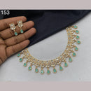 Royal Kundan Jewellery Gold Plated Polki Kundan Stone Necklace Set