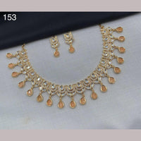 Royal Kundan Jewellery Gold Plated Polki Kundan Stone Necklace Set