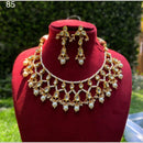 Royal Kundan Jewellery Gold Plated Kundan Stone And Pearl Necklace Set