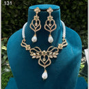 Royal Kundan Jewellery Gold Plated Polki Kundan Stone And Beads Necklace Set