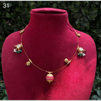 Royal Kundan Jewellery Gold Plated Pearls Necklace