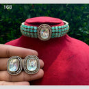 Royal Kundan Jewellery Gold Plated American Daimonds Choker Necklace Set