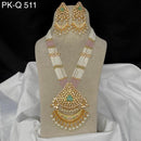 Royal Kundan Jewellery Gold Plated Kundan Stone And Pearls Necklace Set