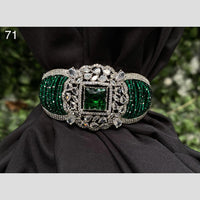 Royal Kundan Jewellery Silver Plated American Daimonds Bracelet