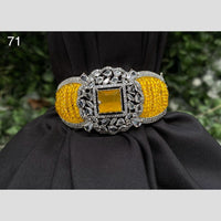 Royal Kundan Jewellery Silver Plated American Daimonds Bracelet