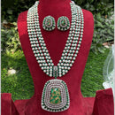 Royal Kundan Jewellery Silver Plated American Diamonds Necklace Set