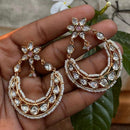 Royal Kundan Jewellery Gold Plated Kundan Stone And Pearls Dangler Earrings