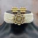 Royal Kundan Jewellery Gold Plated Kundan Stone And Pearls Choker Necklace Set