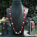 Royal Kundan Jewellery Gold Plated Mother Off Pearls Necklace Set