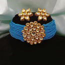 Royal Kundan Jewellery Gold Plated Kundan Stone And Pearls Choker Necklace Set