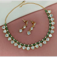Royal Kundan Jewellery Gold Plated Polki Kundan Necklace Set